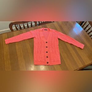 Women’s pink cardigan sweater Size Small
